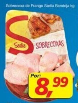 Supermercados Guanabara Sobrecoxa de Frango Sadia Bandeja 1kg oferta