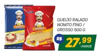 Brasil Atacadista Queijo Ralado Nonito Fino/ Grosso 500g oferta