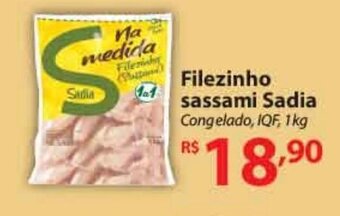 Nacional Filezinho Sassami Sadia 1kg oferta