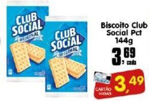 Higa's Supermercado Biscoito Club Social Pct 144g oferta