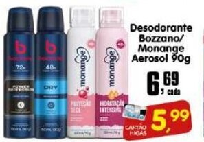 Higa's Supermercado Desodorante Bozzano/ Monange Aerosol 90g oferta