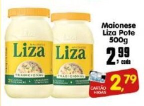 Higa's Supermercado Maionese Liza pote 500g oferta