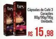 Mart Minas Cápsulas de café 3 corações 80g/90g/110g oferta