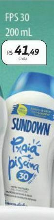 Drogal Protetor solar sundown praia e piscina fps 30 oferta