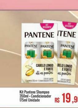 Mart Minas Shampoo pantene 300ml colágeno unidade oferta