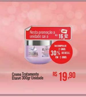 Mart Minas Creme tratamento elseve 300gr unidade oferta