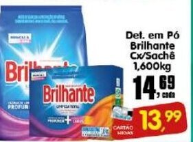 Higa's Supermercado Det. em po Brilhante cx./ sache 1.600kg oferta