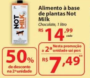 Alimento a base de Plantas Not Milk 1L