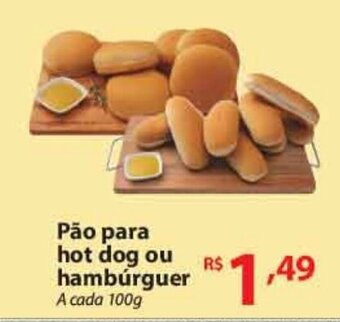 Nacional Pao para hot dog ou Hamburguer 100g oferta