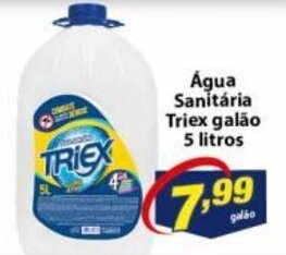Vencedor Atacadista Agua Sanitaria Triex galao 5L oferta
