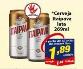 Vencedor Atacadista Cerveja Itaipava lata 269ml oferta