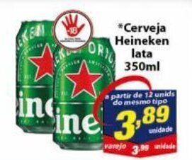 Vencedor Atacadista Cerveja Heineken lata 350ml oferta
