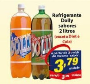 Vencedor Atacadista Refrigerante Dolly sabores 2L oferta