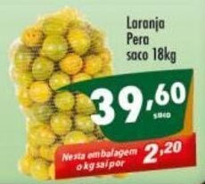 Vencedor Atacadista Laranja Pera saco 18kg oferta