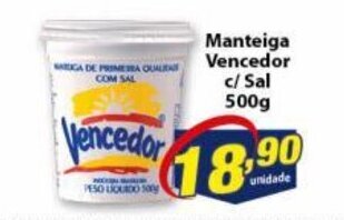 Manteiga Vencedor c/ Sal 500g