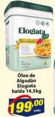 Vencedor Atacadista Oleo de Algodao Elogiata balde 14.5kg oferta