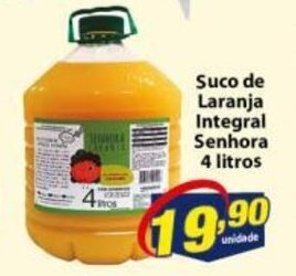 Suco de Laranja Integral Senhora 4L