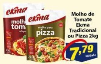 Vencedor Atacadista Molho de Tomate Ekma Tradicional ou Pizza 2kg oferta