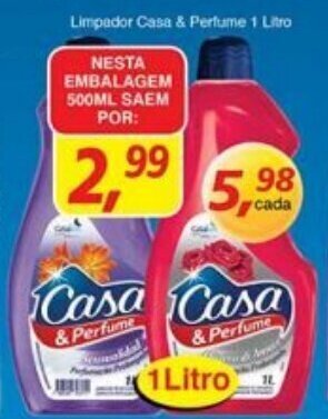 Supermercados Guanabara Limpador Casa & Perfume 500ml oferta