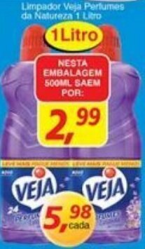 Supermercados Guanabara Limpador Veja Perfumes da Natureza 500ml oferta