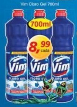 Supermercados Guanabara Vim Cloro Gel 700ml oferta