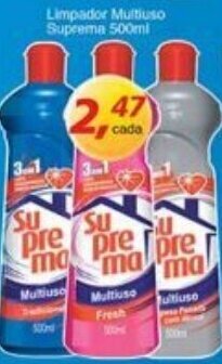 Supermercados Guanabara Limpador Multiuso Suprema 500ml oferta