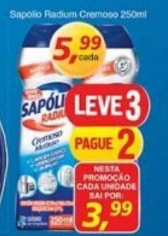 Supermercados Guanabara Sapolio Radium Cremoso 250ml oferta