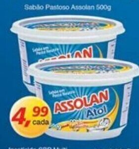 Supermercados Guanabara Sabao Pastoso Assolan 500g oferta