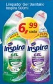 Supermercados Guanabara Limpador Gel Sanitario Inspira 500ml oferta