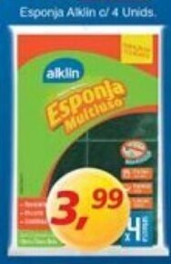 Esponja Alklin c/4 unids.
