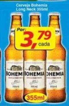 Supermercados Guanabara Cerveja Bohemia long neck 355ml oferta