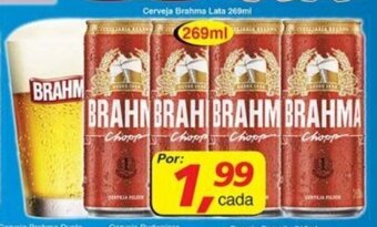 Supermercados Guanabara Cerveja Brahma lata 269ml oferta