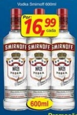 Supermercados Guanabara Vodka Smirnoff 600ml oferta