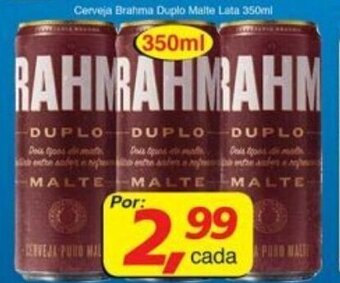 Supermercados Guanabara Cerveja Brahma Duplo Malte Lata 350ml oferta