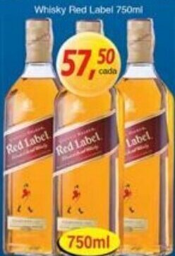 Supermercados Guanabara Whisky Red Label 750ml oferta