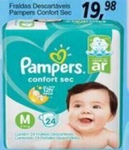 Supermercados Guanabara Fraldas Descartaveis Pampers Comfort Sec oferta