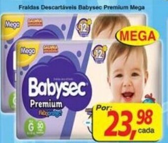 Supermercados Guanabara Fraldas Descartaveis Babysec Premium Mega oferta