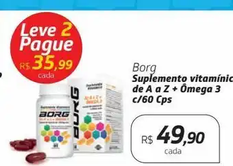 Drogal Suplemento vitanímico borg de a a z + ômega oferta