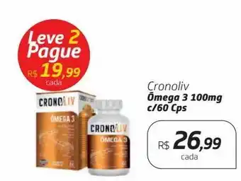 Drogal Suplementos nutricionais cronoliv ômega 3 100 mg c/60 cps oferta