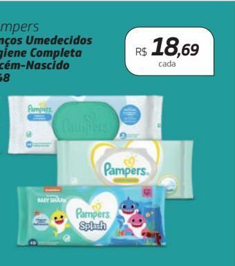 Drogal Lenços umedecidos pampers oferta