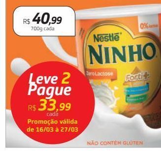 Drogal Leite em pó ninho oferta