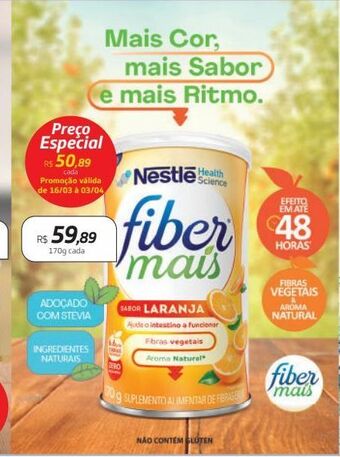 Drogal Suplementos nutricionais fiber mais oferta