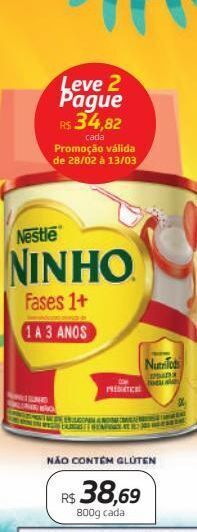 Drogal Leite em pó ninho oferta