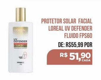 Farma Conde Protetor solar facial loreal uv defender fluido fps60 oferta