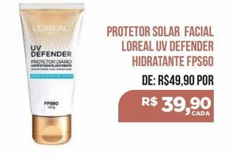 Farma Conde Protetor solar facial loreal uv defender hidratante fps60 oferta
