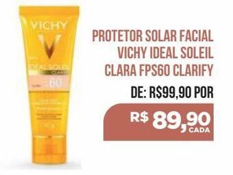 Protetor solar facial vichy ideal soleil clara fps60 clarify
