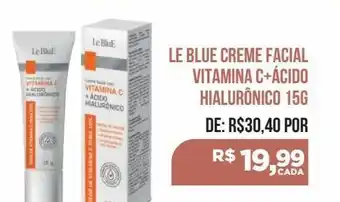 Farma Conde Le blue creme facial vitamina c+ácido hialurônico 15g oferta