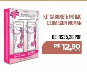 Kit sabonete íntimo dermacon woman