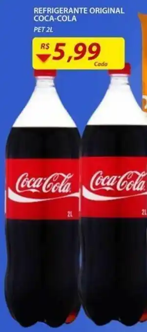 Assaí Atacadista Refrigerante original Coca Cola 2l oferta