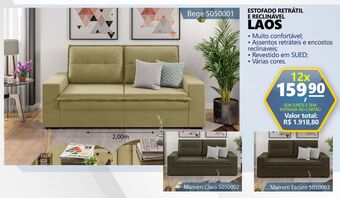 Marabraz Estofado retráctil e reclinável laos oferta